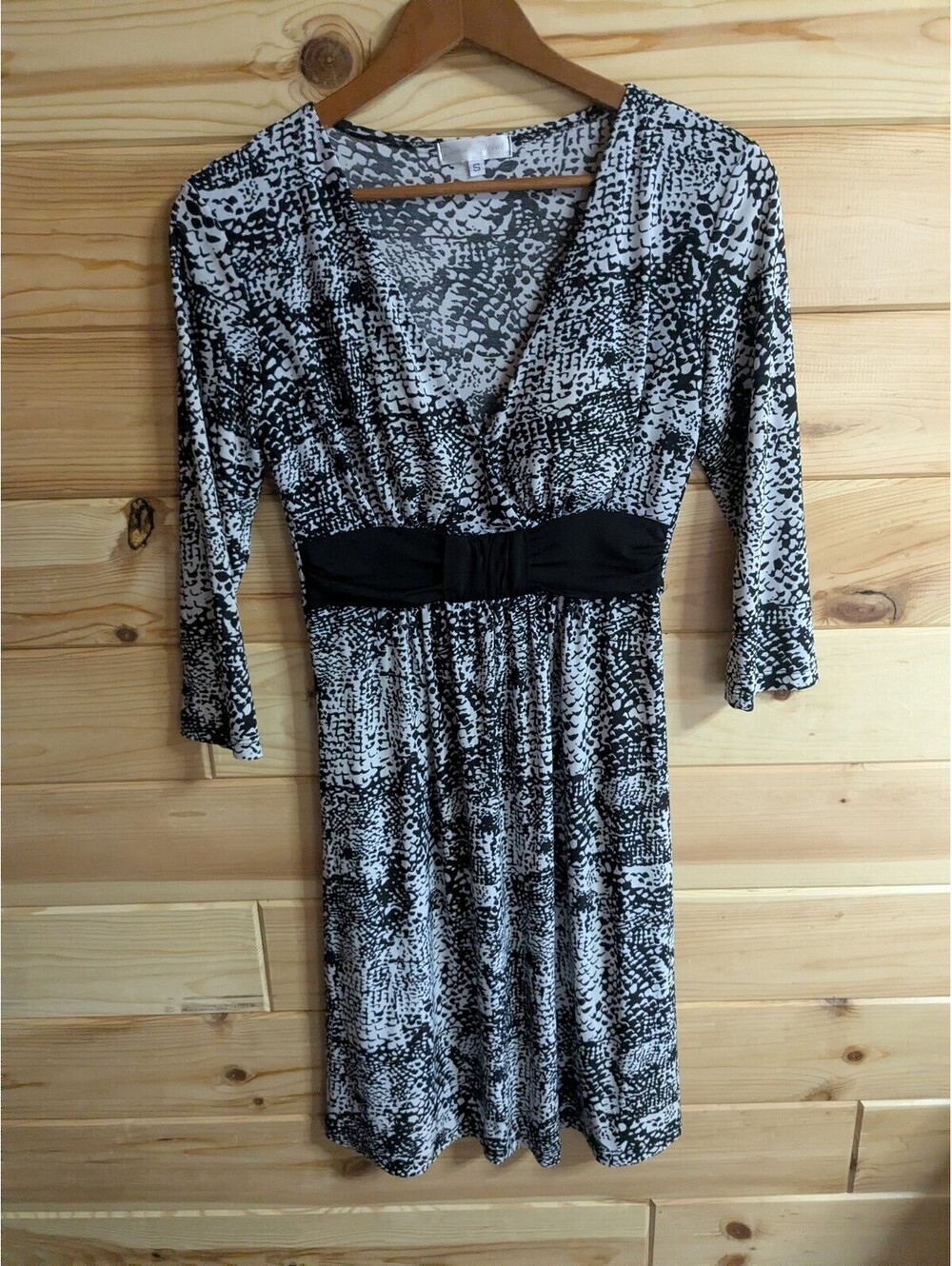 Ladies small black/white dress